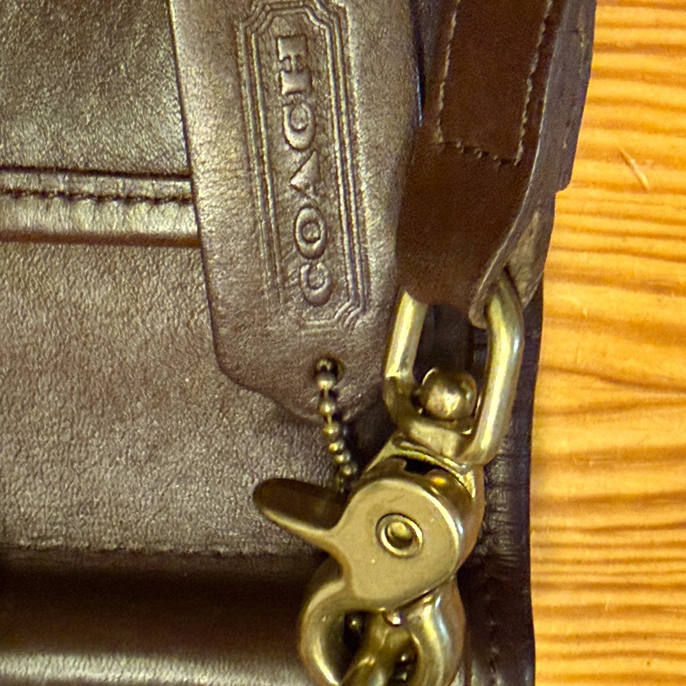 Vintage Mahogany Coach Willis Bag 9/10 - Made in Hungary - Picture 12 of 16
